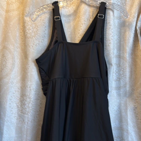 NWT Lands End Slendersuit Wrap Top Skirted Swim Dress - Picture 6 of 12